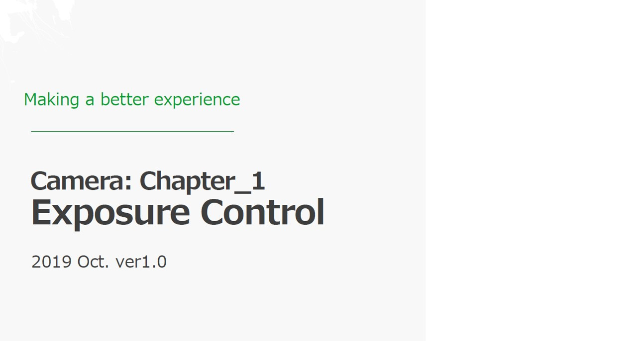 2019 Oct. 知識月刊 Exposure Control 第 1 頁